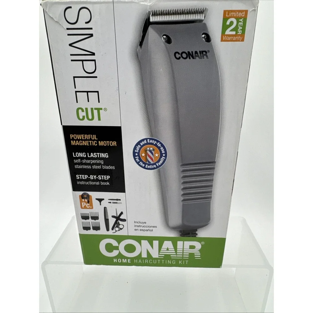 NIB Conair HC90RGB Simple Cut Haircut Trimmers Kit W/Step By Step‎ Instructions